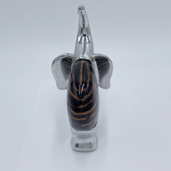 Silver Tone Metal Elephant Figurine - Picture 3 of 7